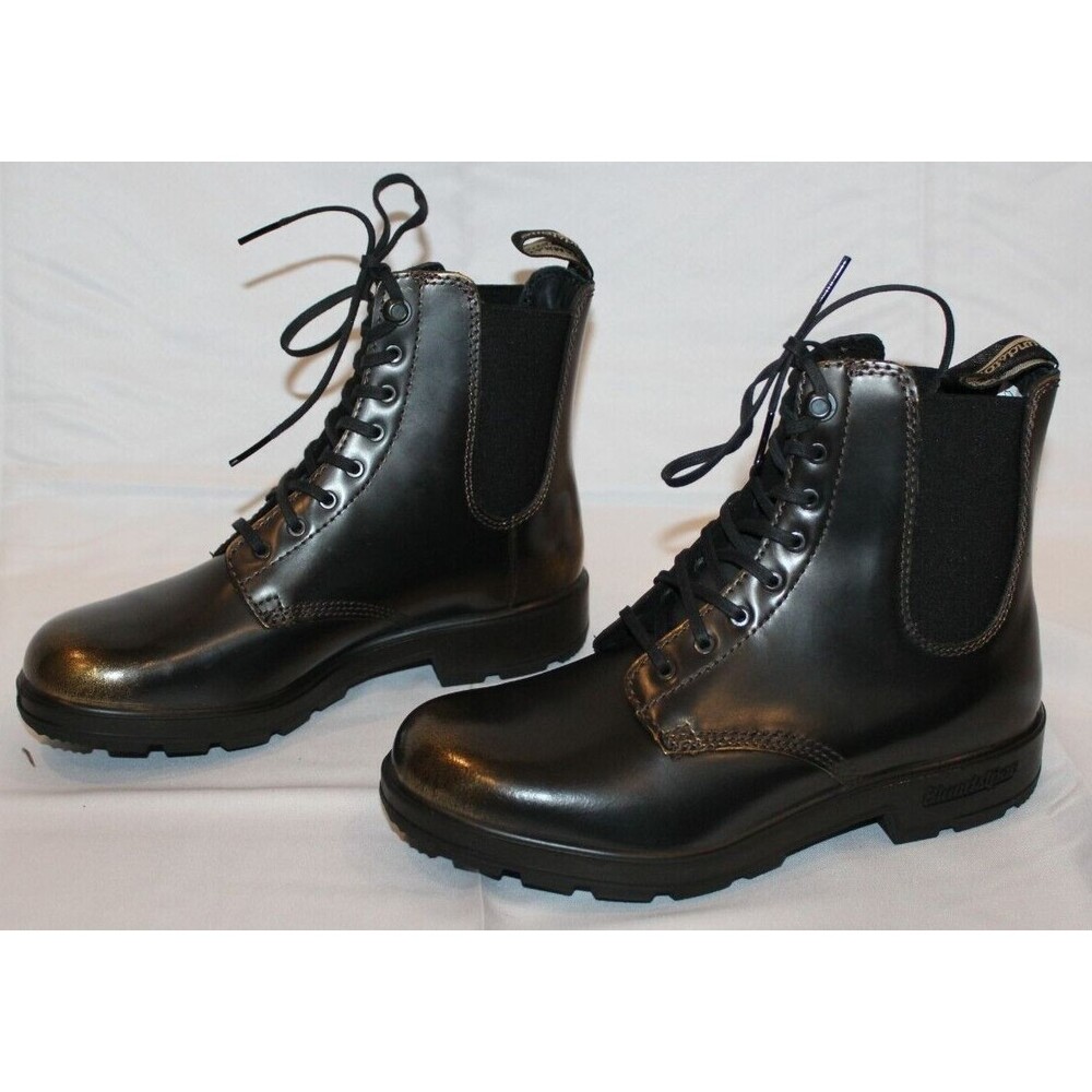 Blundstone Women's Lace Up Gore Boots 2218 in Black‎ Gold Brush